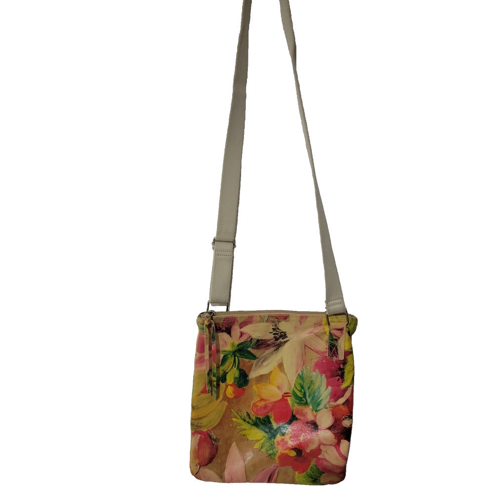 Maurizio Taiuti Tropical Crossbody Bag Purse Adjustable Strap Floral - Picture 2 of 16
